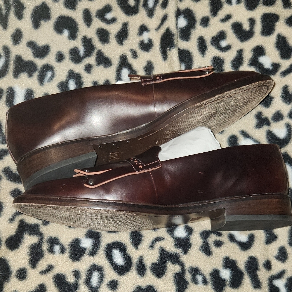 Frye Emory Kiltie Fringe Loafer Dark Brown 8M - Picture 4 of 14